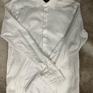Joseph Abboud White Dress Shirt Crisp Formal Wear
